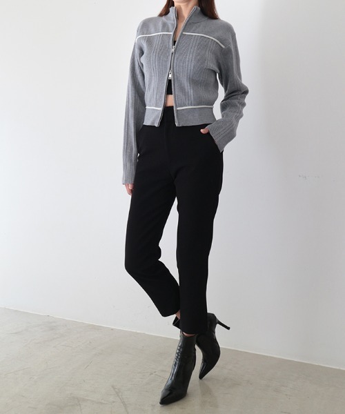 AMBIENT（アンビエント） カーディガン ニットジップカーディガン