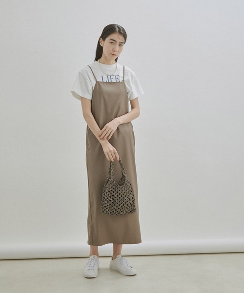アダムエロペ　ロープキャミ セール 70%OFF】【WEB限定】キャミワンピースxニットタンク