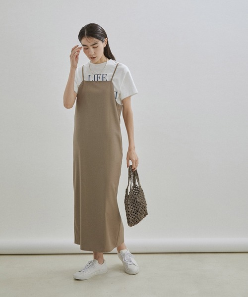 SALON adam et rope' ワンピース キャミワンピース「洗える