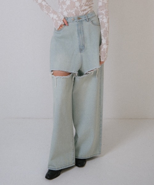 【honeymehoney】デニムパンツ HONEY MI ジーンズ デニム デニムパンツ boys denim pants