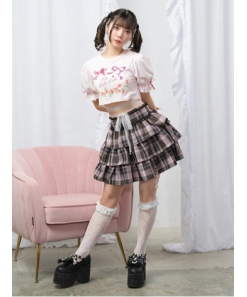 Ank Rouge（アンクルージュ） tシャツ STRAWBERRYぐるぐるTOPS