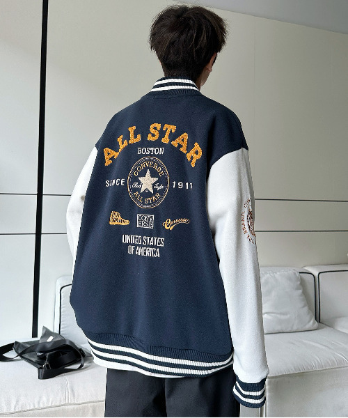 CONVERSE（コンバース） スタジャン X-LARGE ネイビー メンズ