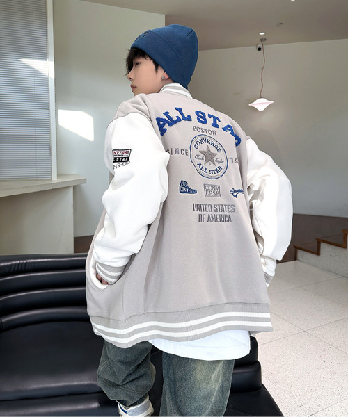 CONVERSE（コンバース） スタジャン X-LARGE ネイビー メンズ