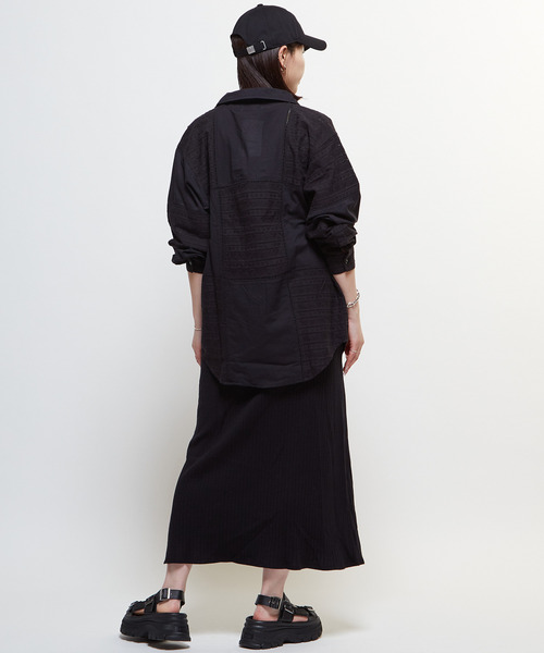 CONVERSE TOKYO ブラウス シャツ LACE CAMBRIC PATCHWORK SHIRT