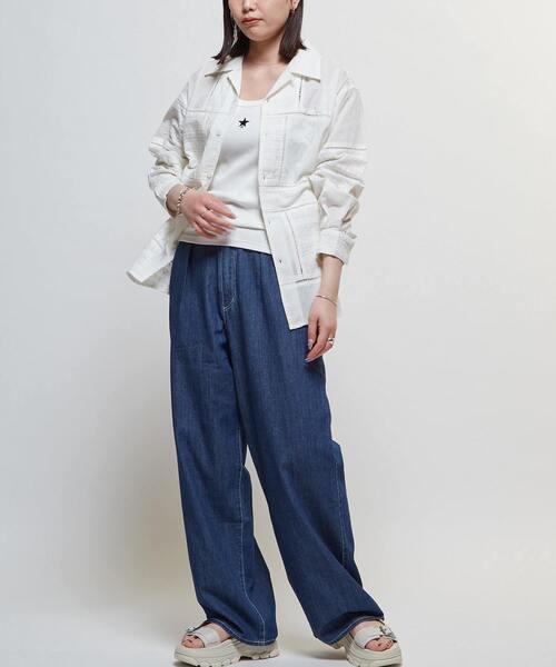 ブラウス シャツ LACE CAMBRIC PATCHWORK SHIRT レディース メンズ CONVERSE TOKYO ブラウス シャツ LACE CAMBRIC PATCHWORK SHIRT