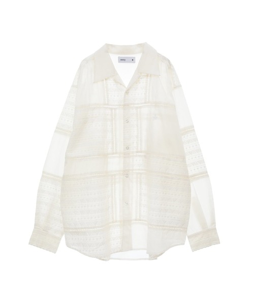 ブラウス シャツ LACE CAMBRIC PATCHWORK SHIRT レディース メンズ CONVERSE TOKYO ブラウス シャツ LACE CAMBRIC PATCHWORK SHIRT