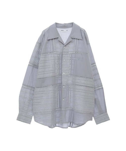 ブラウス シャツ LACE CAMBRIC PATCHWORK SHIRT レディース メンズ CONVERSE TOKYO ブラウス シャツ LACE CAMBRIC PATCHWORK SHIRT