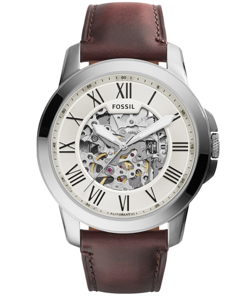 新品 フォッシル メンズ 腕時計 自動巻き ME3099 ブラウンレザー 送料込 FOSSIL（フォッシル） 腕時計 腕時計 メンズ アナログ レザー ME3099