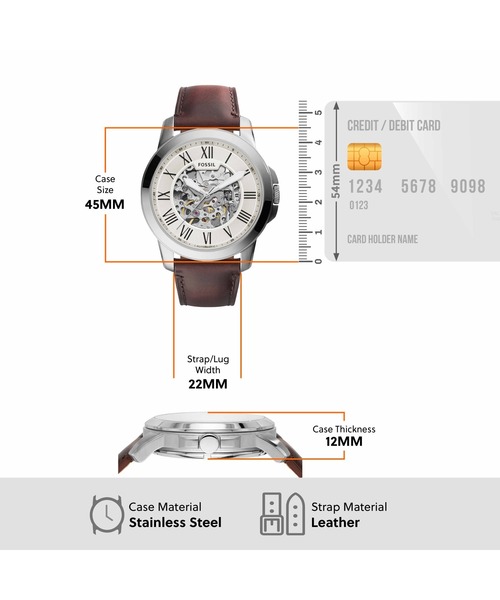 FOSSIL（フォッシル） 腕時計 腕時計 メンズ アナログ レザー ME3099