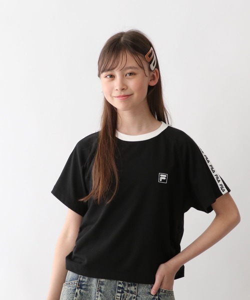 GLOBAL WORK tシャツ FILAコラボ/ドロスト半袖/310286 キッズ