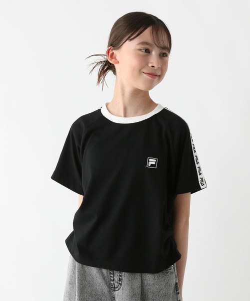 GLOBAL WORK tシャツ FILAコラボ/ドロスト半袖/310286 キッズ