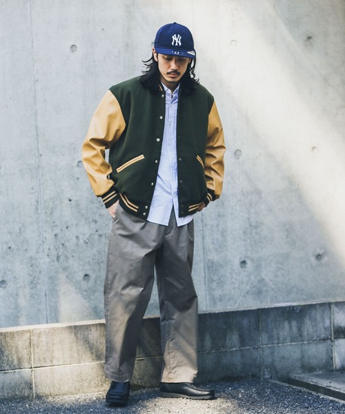 「BUTWIN」 スタジャン MEDIUM ブラック メンズ_画像5