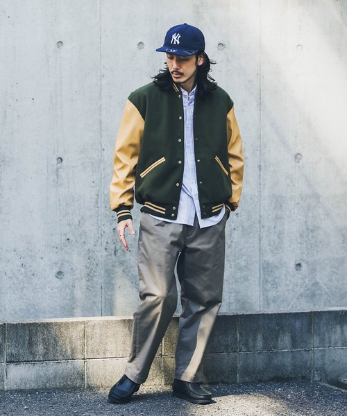 「BUTWIN」 スタジャン MEDIUM ブラック メンズ_画像6