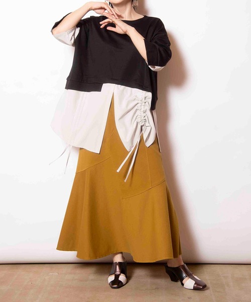 OSMOSIS スカート ジャージー切替マーメイドスカート : ZOZOTOWN Yahoo  