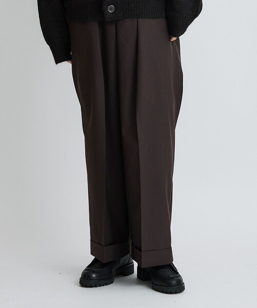 MARKAWARE ダークブラウン スラックス サイズ1 marka（マーカ） スラックス 1 ダークブラウン メンズ : ZOZOTOWN