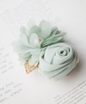 ヘアクリップ 「レースフラワー デザインバレッタ」の詳細画像1