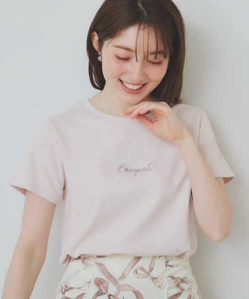 index tシャツ ワンポイントロゴ刺繍Tシャツ「UV/接触冷感/洗濯