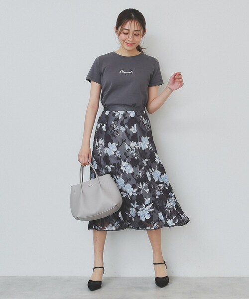 index tシャツ ワンポイントロゴ刺繍Tシャツ「UV/接触冷感/洗濯