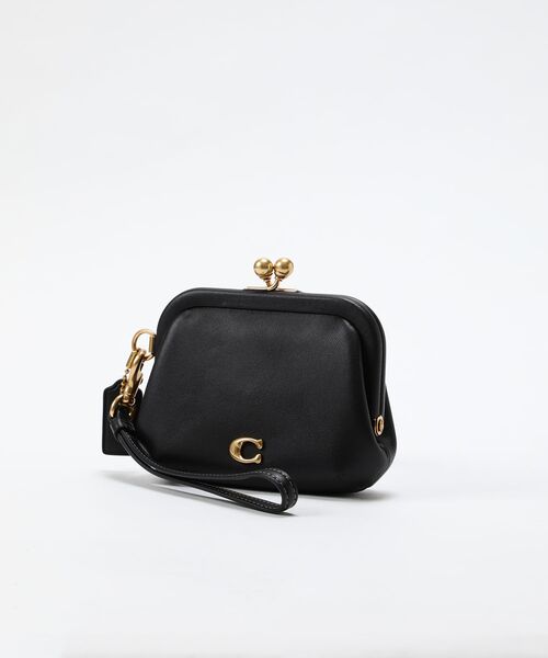 COACH ブラック コインケース 保存袋付き COACH コーチ コインケース 小銭入れ カードケース 名刺入れ
