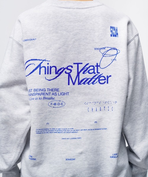 THINGS THAT MATTER トレーナー　スウェット THINGS THAT MATTER トレーナー スウェット CHAOTIC” SWEAT