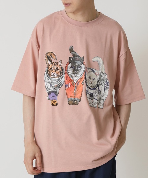 CORISCO（コリスコ） tシャツ 度詰め天竺 アニマル前後 プリント 半袖T