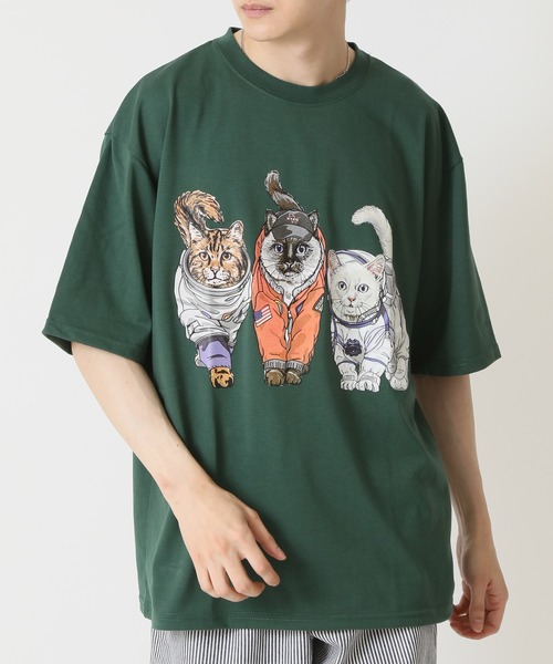PARTY❤️　Tシャツ　カットソー　チュニック　アニマル柄　半袖　M トップス カットソー Tシャツ 半袖 ビッグサイズ アニマル柄 ヒョウ柄