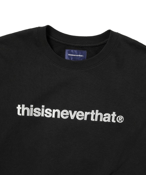 thisisneverthat ネイビー スウェット T-Logo Crewneck（スウェット）｜thisisneverthat（ディスイズ