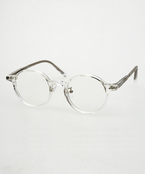 伊達メガネ メガネ 眼鏡 an meets zakka メタル芯入りフレームビッグ
