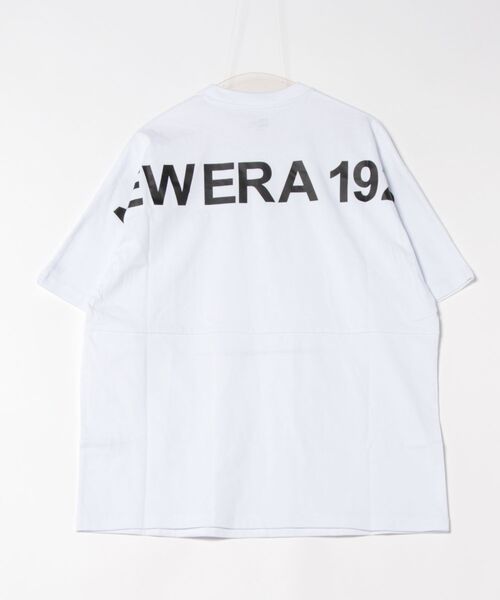 「NEW ERA」 半袖Tシャツ M ベージュ メンズ