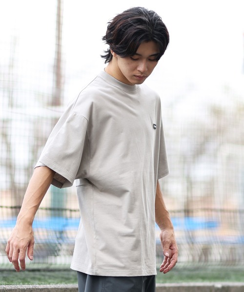 「NEW ERA」 半袖Tシャツ M ベージュ メンズ