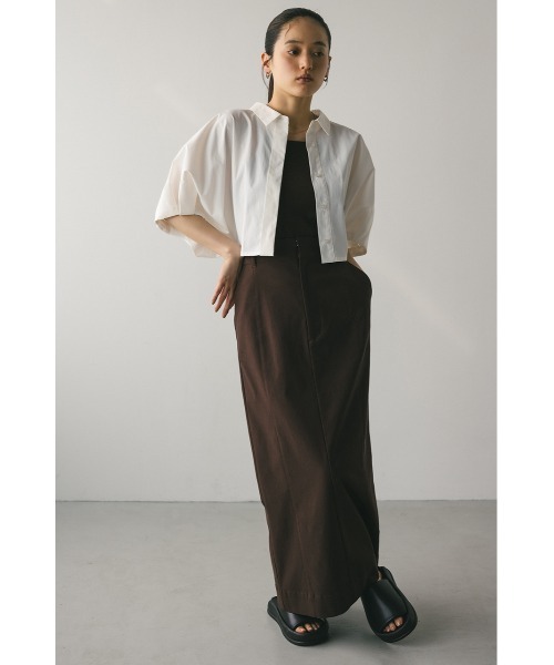 STYLEMIXER スタイルミキサー　ドットショートブラウス アウトドットショートトップ（シャツ/ブラウス）｜STYLEMIXER