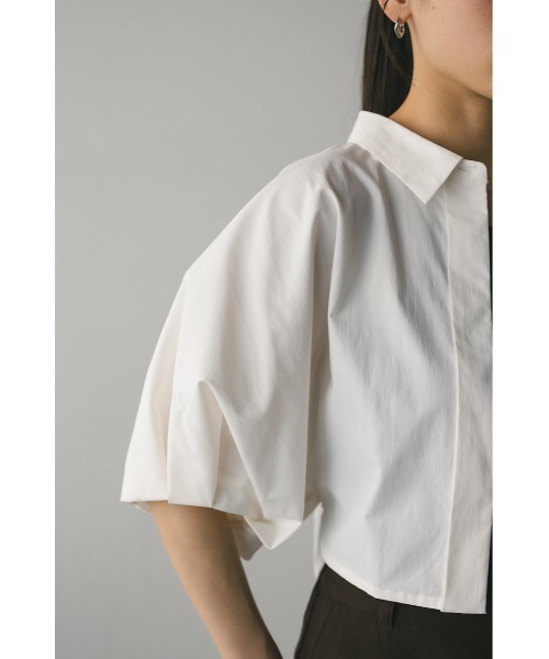 美品✨STYLEMIXER ディープタックドルマンシャツ グレー メイソングレイ MAYSON GREY バックタックドルマンスキッパー