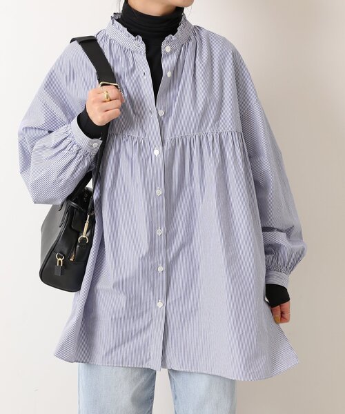 「Spick & Span」 長袖ブラウス FREE ネイビー レディース Spick＆Span 「Spick & Span」 長袖ブラウス FREE ネイビー