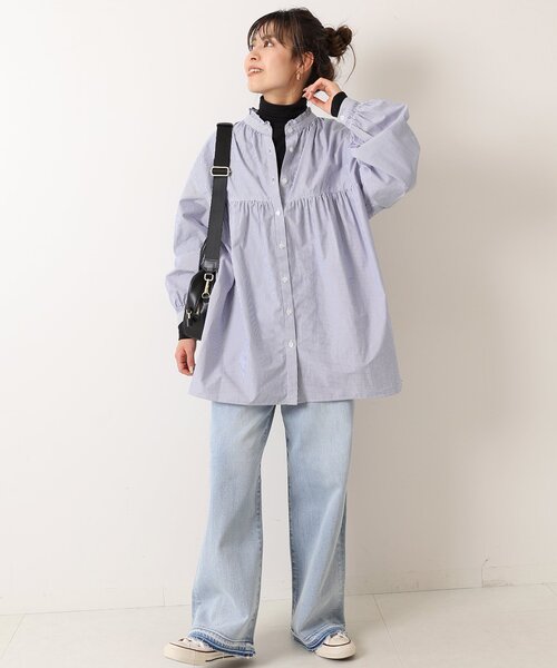 「Spick & Span」 長袖シャツ FREE ネイビー レディース Spick＆Span 「Spick & Span」 長袖ブラウス FREE ネイビー