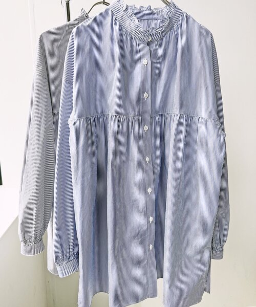 「Spick & Span」 長袖ブラウス FREE ネイビー レディース Spick＆Span 「Spick & Span」 長袖ブラウス FREE ネイビー