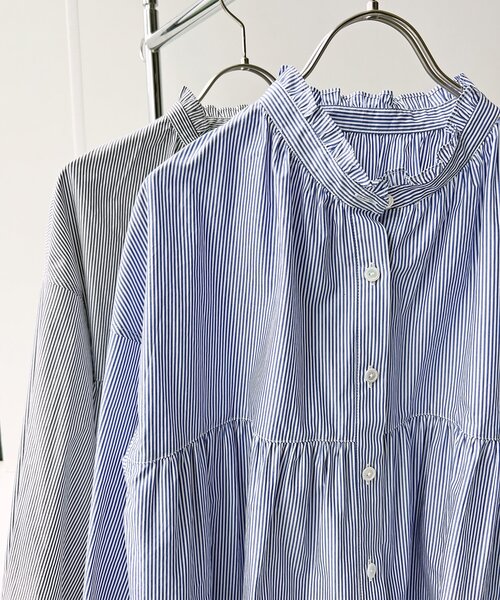 「Spick & Span」 長袖シャツ FREE ネイビー レディース Spick＆Span 「Spick & Span」 長袖ブラウス FREE ネイビー