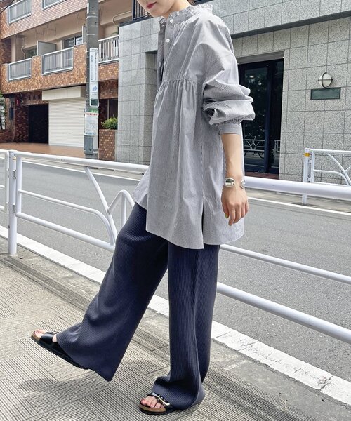 「Spick & Span」 長袖ブラウス FREE ネイビー レディース Spick＆Span 「Spick & Span」 長袖ブラウス FREE ネイビー