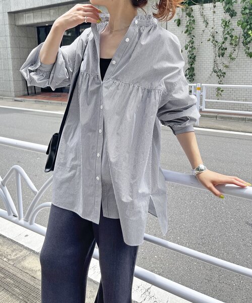 「Spick & Span」 長袖ブラウス FREE ネイビー レディース Spick＆Span 「Spick & Span」 長袖ブラウス FREE ネイビー