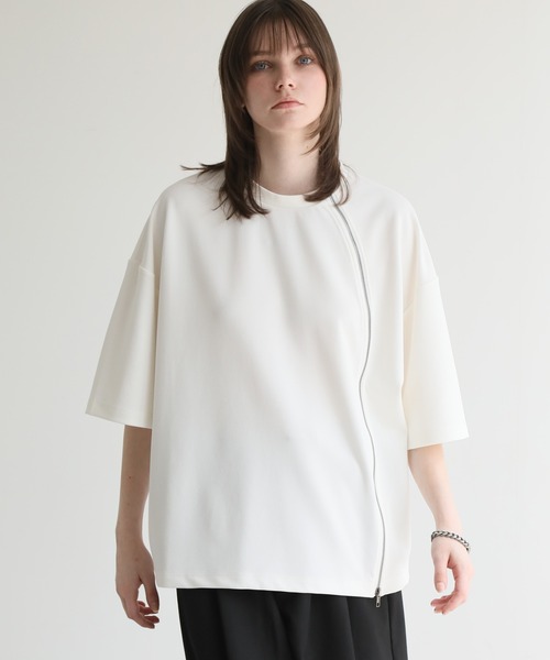 ヴィンテージ　アリエル　ショートオール　Tシャツ　セットアップ ELLUV tシャツ 「ELLUV/エルヴ」クリアジョーゼット ショート丈