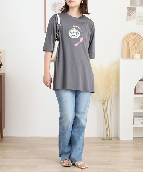 tシャツ BRODIAEA パフュームプリント半袖Tシャツ レディース セール】BRODIAEA パフュームプリント半袖Tシャツ（Tシャツ