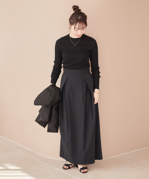 plage ロングスカート　38 plage 「Plage」 ロングスカート 38 ブラック レディース