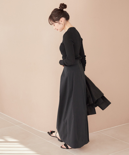 plage 「Plage」 ロングスカート 38 ブラック レディース