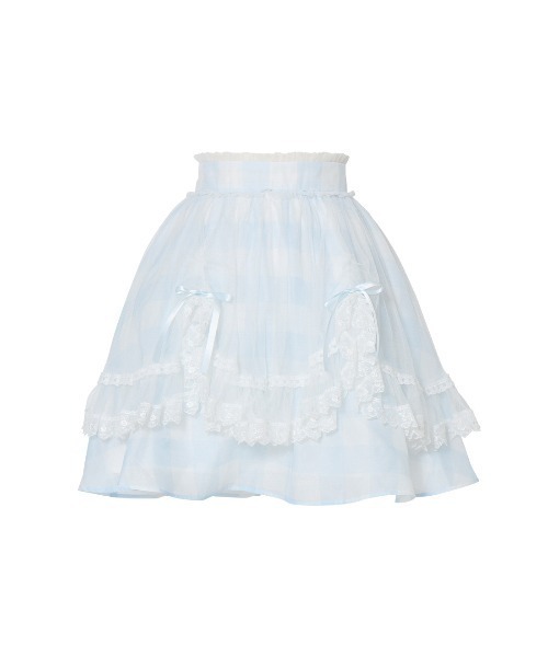 mellfy memory（メルフィーメモリー） スカート Fairy gingham tulle