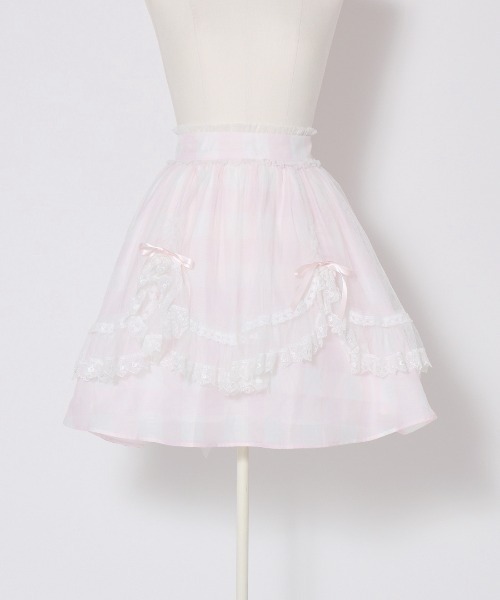 mellfy memory（メルフィーメモリー） スカート Fairy gingham tulle