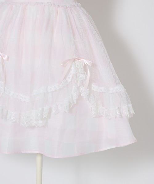 mellfy memory　スカート mellfy memory（メルフィーメモリー） スカート Fairy gingham tulle
