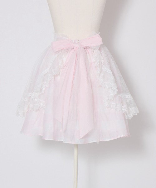 mellfy memory（メルフィーメモリー） スカート Fairy gingham tulle