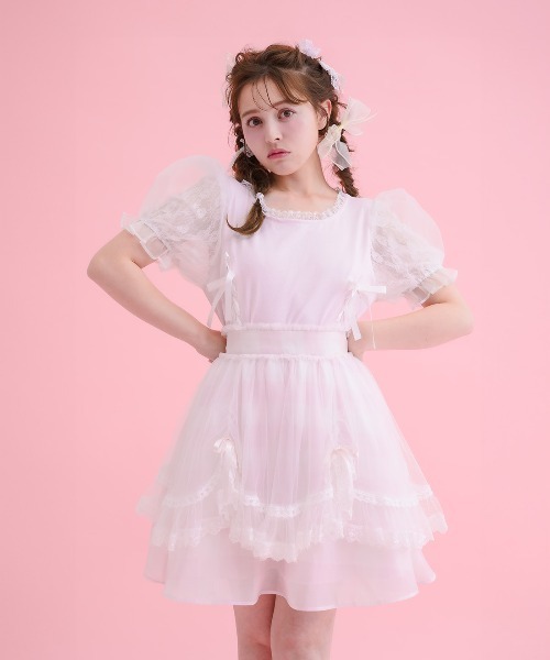 mellfy memory メルフィーメモリー スカート mini丈 mellfy memory（メルフィーメモリー） スカート Fairy gingham tulle