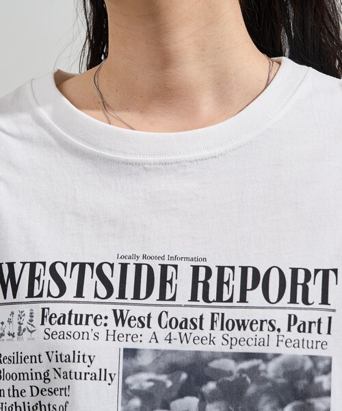 FREAK'S STORE（フリークスストア） tシャツ 半袖 news paper Tシャツ