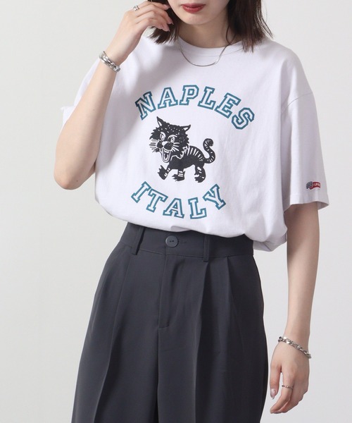 「LUMBER」 半袖Tシャツ L ホワイト レディース
