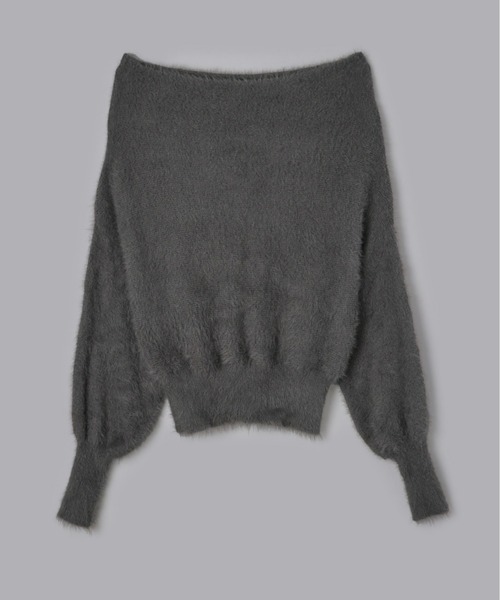 Olu.（オルドット） ニット セーター オフショルダーシャギーニット